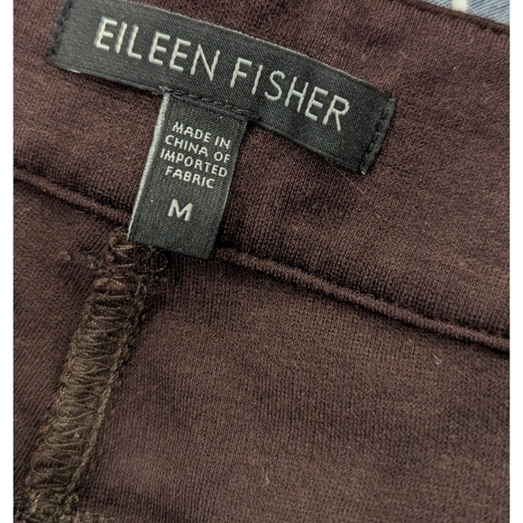 Eileen Fisher Brown Rayon Nylon Spandex Riding Equestrian Pants Size Medium - Picture 5 of 8